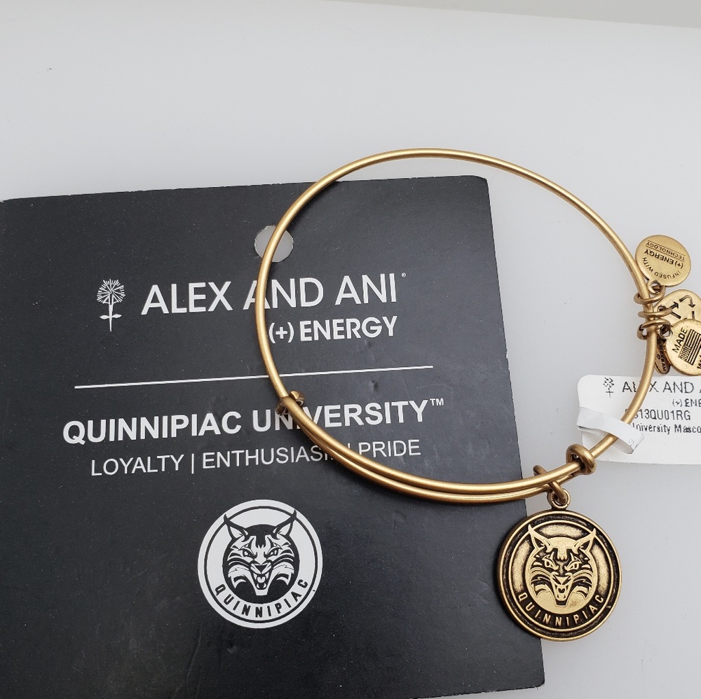 NWT Alex and Ani Quinnipiac bangle RG